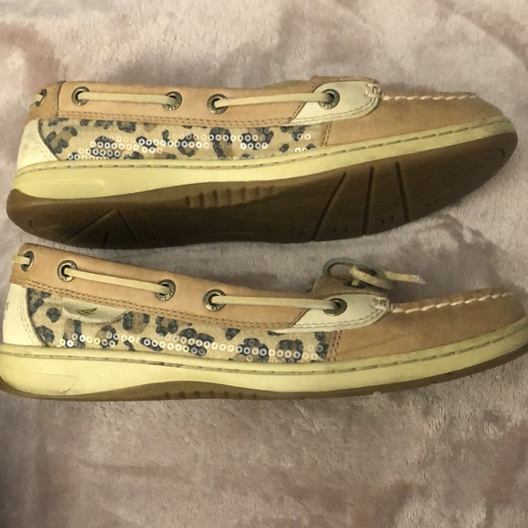 Sperry Topsider Leopard Sequin Boatshoe - Picture 4 of 7